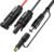Solar Panel Connector to DC8020 Adapter Extension Cable with DC7909 Adapter for Jackery 3000 2000 1500 1000 Pro 2000 1000 700 600 Plus 880 240 300 500 800 Yeti PowerStation Solar Generators
