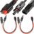 Xiatiaosann Solar Panel Cable Kit with 45A Connector, 10AWG Male and Female to 45A Solar Panel Extension Cable for RV, Renogy Portable Solar Generator Power Station (2 Pack, 60cm/23.6inch)