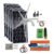 AUECOOR 900W Solar Wind Power Hybrid Kit Home Off-Grid System for Charging 12V 24V Battery：400W Wind Turbine Generator + 500W Monocrystalline Solar Panel +1000W Inverter+Accessory