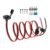 ELFCULB 10AWG 10FT SAE Power Socket Sidewall Port to Ring Terminal Extension Cable with 10A 15A 20A 25A 30A Fuses for Solar Generator, Battery Charger (3M)
