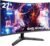 KOORUI 27 Inch Gaming Monitor, QHD 1440P Curved Monitors 180Hz VA 1ms 1500R PC Screen with Adaptive Sync, HDMI/DP, VESA Compatible, Tilt Adjustable, Eye Care
