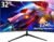 CRUA Gaming Monitor 32 Inch 240Hz, Curved PC Monitor Full HD 1080P 1500R Frameless Computer Monitor with FreeSync and Eye Care Technology, Supports VESA
