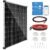 【180W Bluetooth Solar Panel Kit】DERUXI 180W Solar Panel Set: 180W 12V Monocrystalline Solar Panels+20A Bluetooth Solar Charge Controller+4 Pcs Solar Cable+Z-Bracket PV for Caravan Camping RV Boat Roof