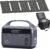 Portable Power Station 300W (600W Surge) with 40W Solar Panel, 192Wh (60,000mAh) Solar Generator, Including Power Bank, Bag, Panel and Wire to Meet Any Needs