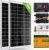 ECO-WORTHY 240W 12V Solar Panel System 1kWh/Day Off Grid Kit for Home RV Motorhome Shed Emergency Power Supply: 2pcs 120W Solar Panels+50Ah Lithium Battery+30A Charge Controller+600W Inverter