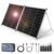 DOKIO Foldable Portable Solar Panel 200W 12V Monocrystalline Solar Suitcase with 20A Controller
