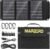 MARBERO 30W Solar Panel, Foldable Solar Panel Battery Charger for Portable Power Station Generator, iPhone, Ipad, Laptop, QC3.0 USB Ports & DC Output(10 Connectors), Black, MBSP30