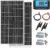 XINPUGUANG 200w 12v Solar Panel Kit 2pcs 100W Watts 18V Monocrystalline Solar Module 20A Charge Controller for Roof Car Motorhome Caravan Home 12v Battery Energy Charging (200w-1)