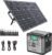 SWAREY Portable Power Station 518Wh with 100W Solar Panel, 500W(Surge 1000W) AC Outlet, 65W USB-C Port, Solar Generator for Outdoors Camping Travel Fishing RV