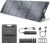 Ecosonique 100W/120W Solar Panel with Detachable Power Hub, 22V MC-4/12V DC/USB-A & USB-C Solar Charger with Kickstand, ETFE & Handle Portable Solar Panels for Camping